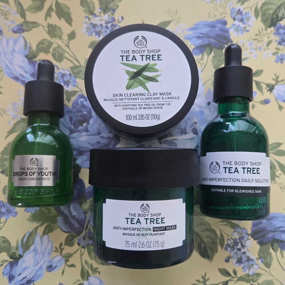 🌿 The Body Shop Tea Tree & Drops of Youth Clear Skin Bundle 🌿Skincare set NEW - Picture 10 of 11